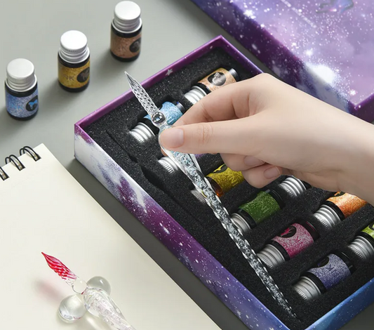Starry Sky : Exquisite Glass Pen & Ink Set